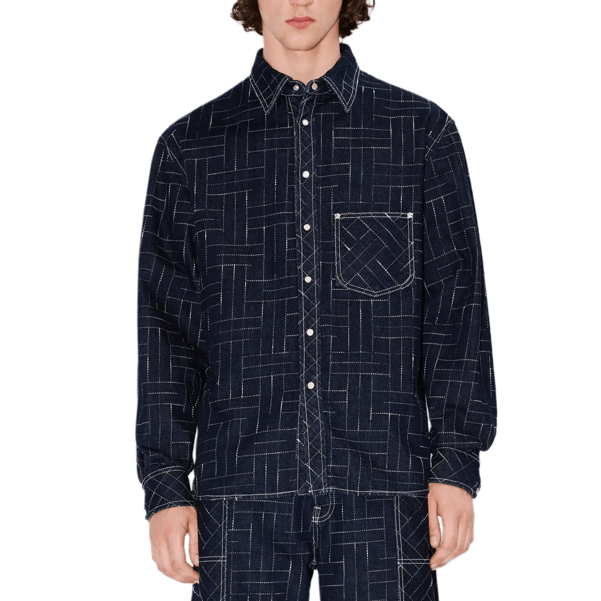 Kenzo Weave Long Sleeve Shirt — фото 2