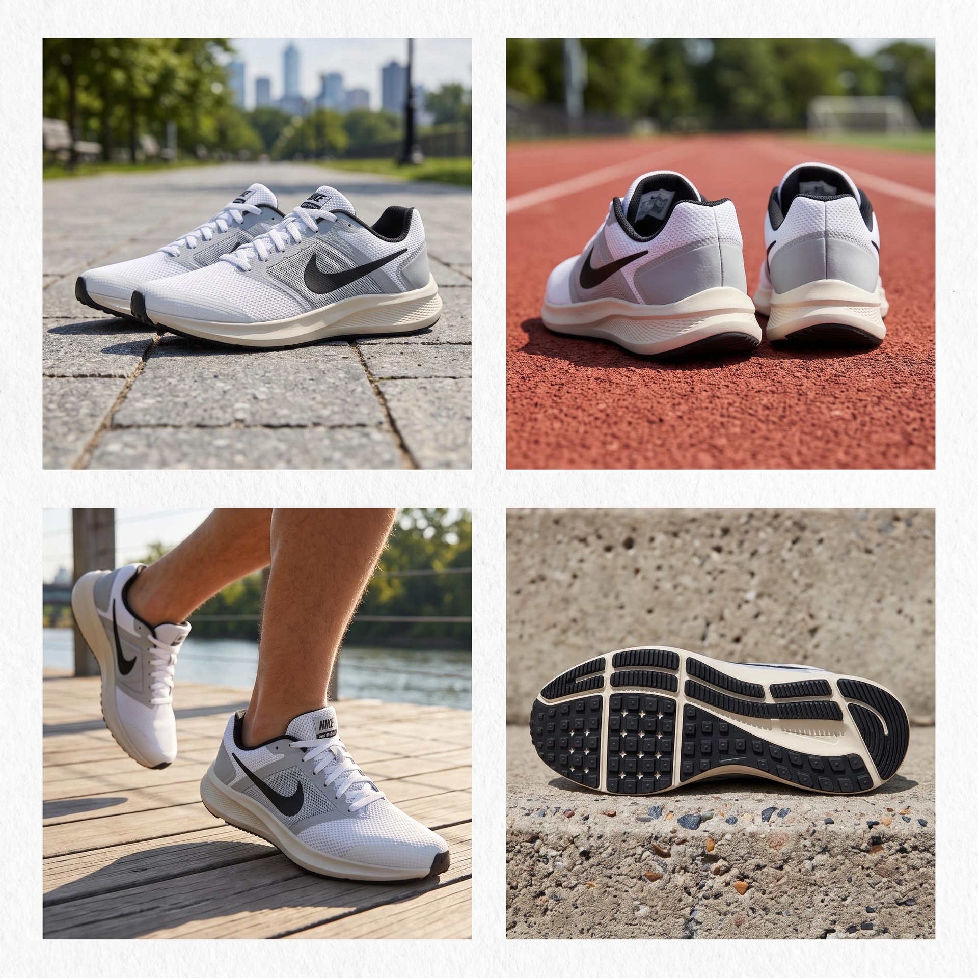 Nike Run Swift 3 White Blue — фото 1
