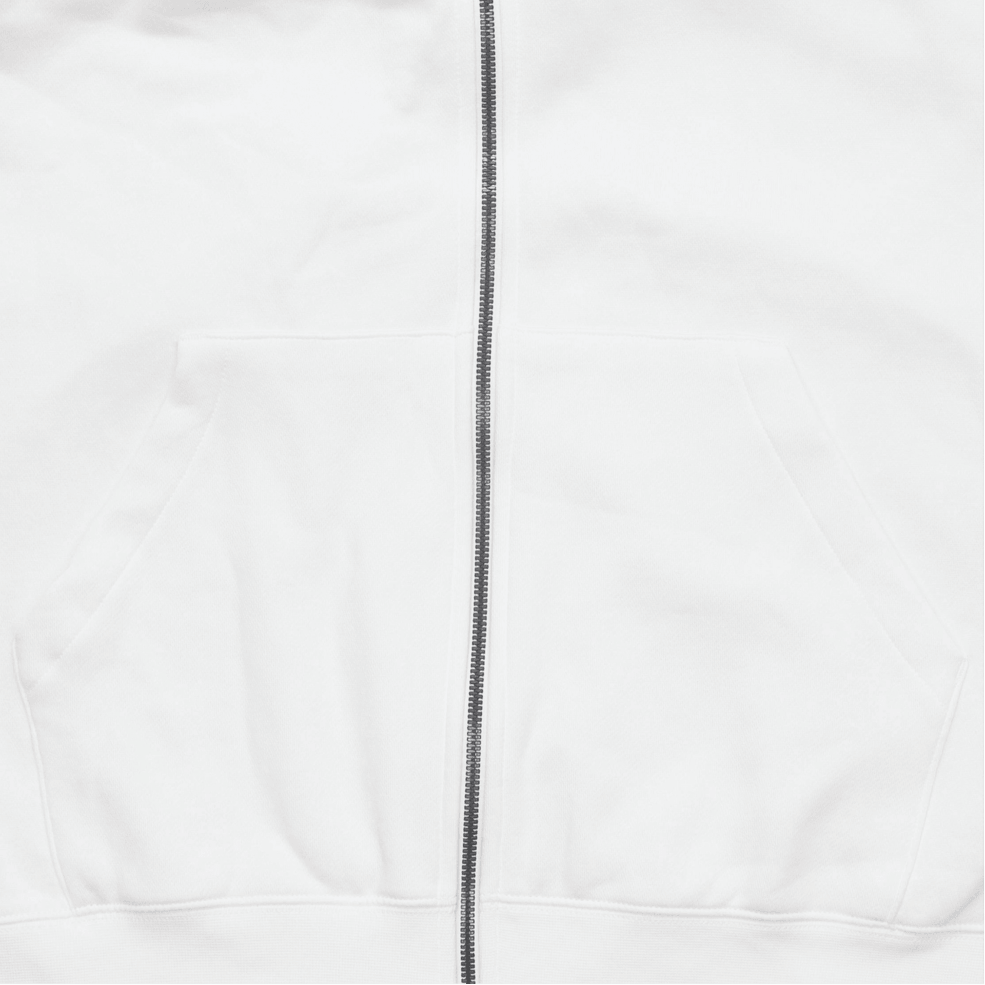 Nike Fleece Zip Hoodie White — фото 2
