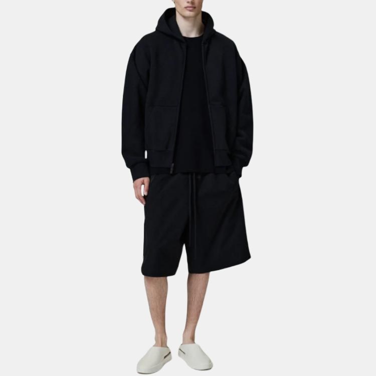 Fear Of God Essentials SS25 Classic Fit Hoodie Jet Black — фото 2