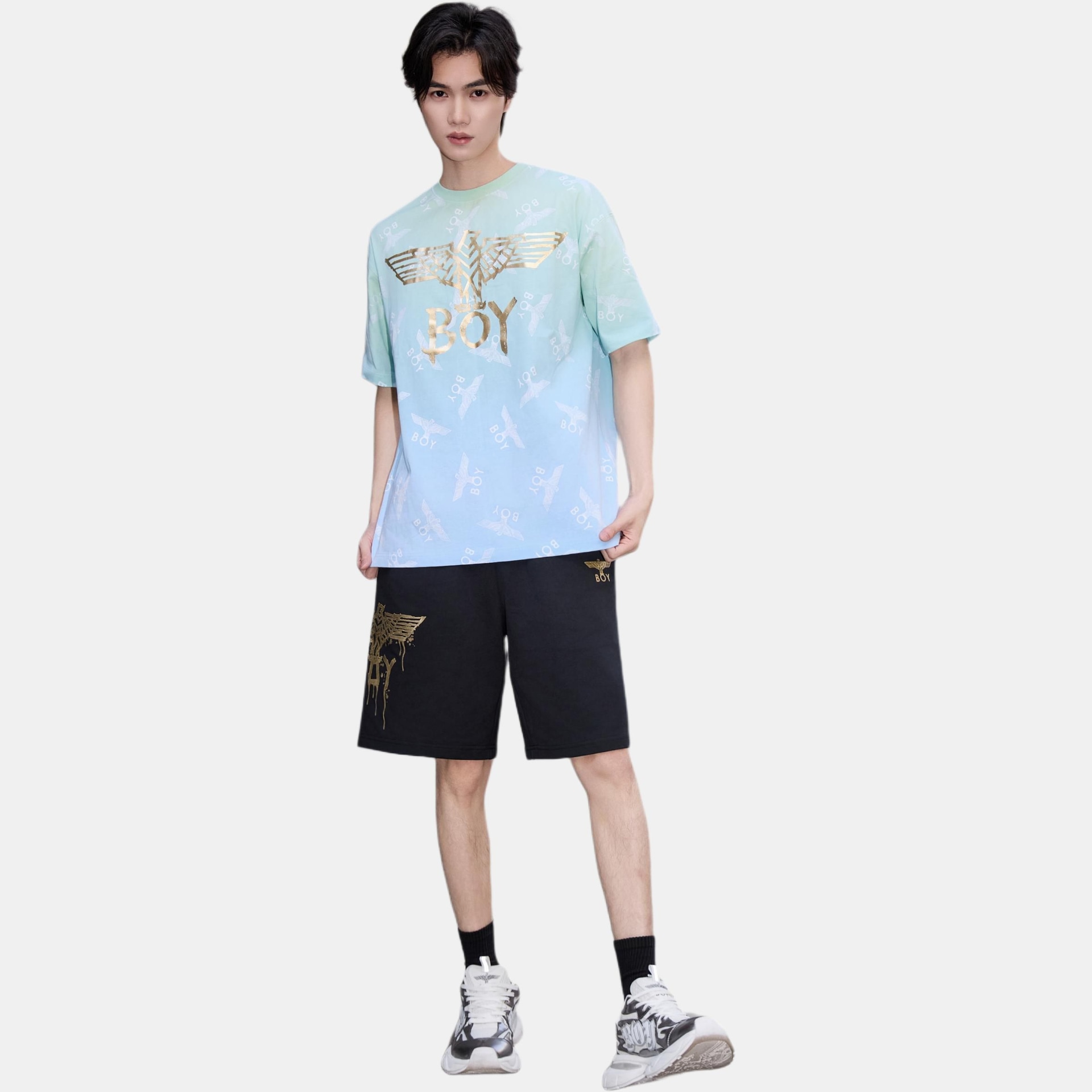 Boy London Classic Eagle Print T-Shirt Blue — фото 4