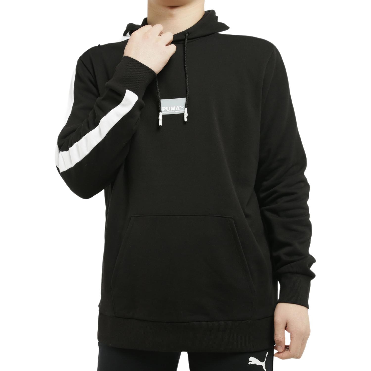Puma Colorblock Logo Hoodie Black — фото 2