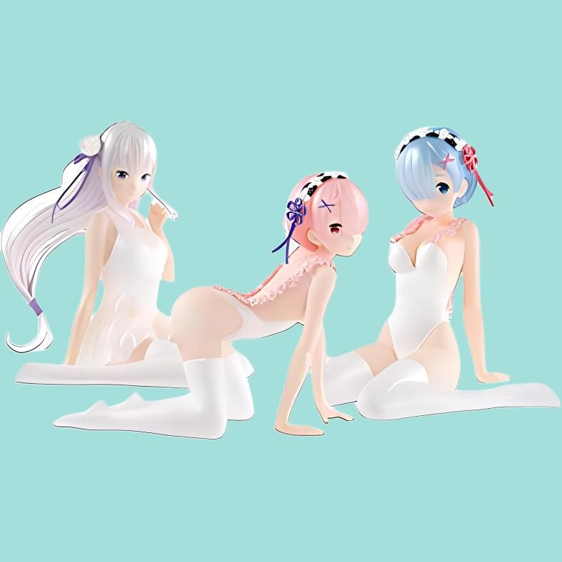 Banpresto Re:Zero Rem Ram Emilia Figure Set — фото 2