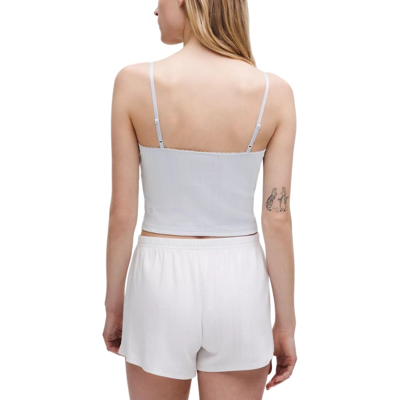 Lululemon Cropped Cotton Pointelle Cami Tank Top — фото 11