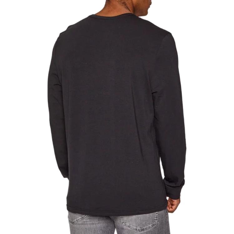 Calvin Klein Long Sleeve Logo Tee Black — фото 2