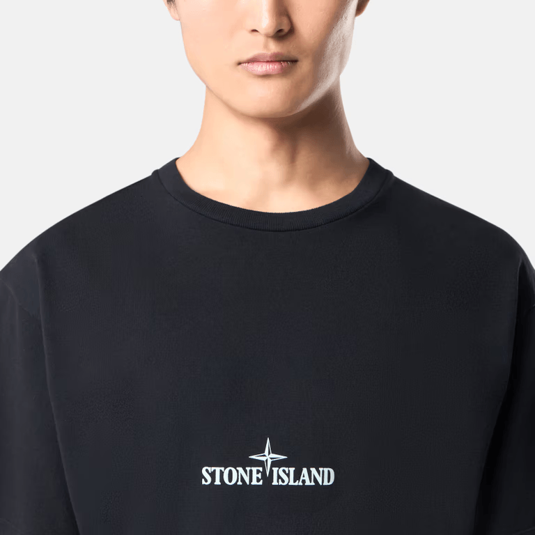 Stone Island Logo Back Print T-Shirt Black — фото 4