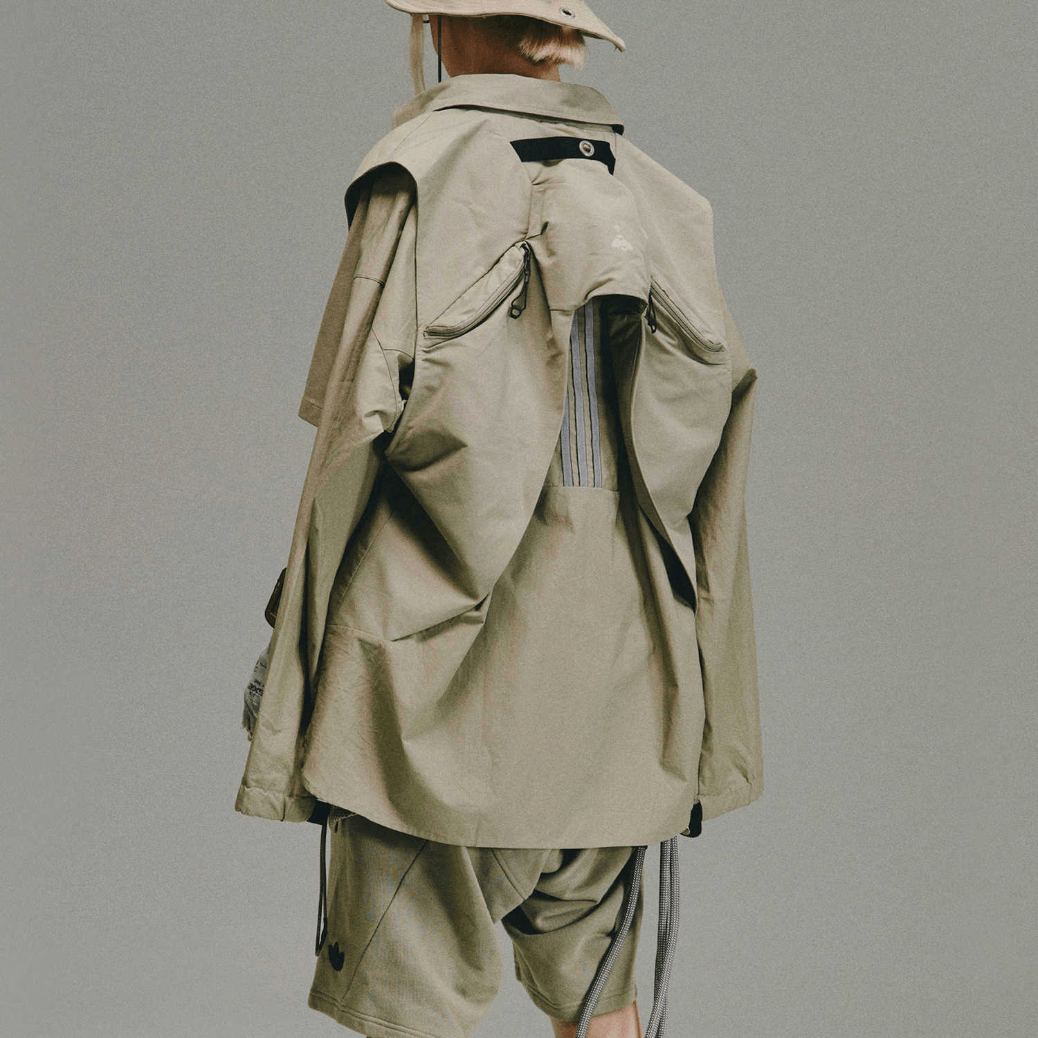 adidas originals x HAMCUS Jacket 2 Pebble Silver — фото 2