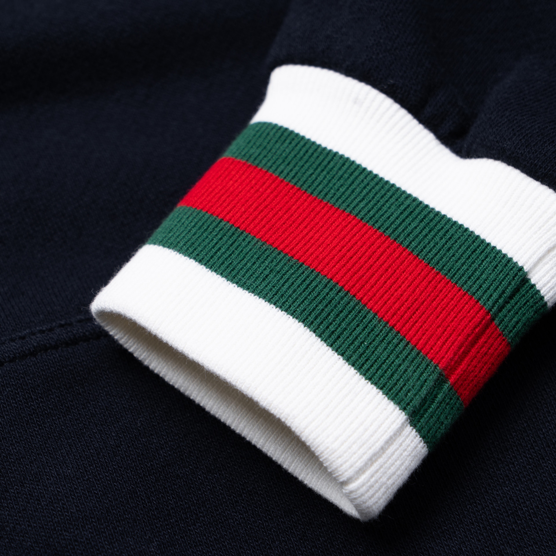 Gucci SS23 Striped Logo Hoodie Navy — фото 2