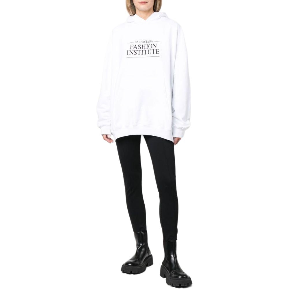 Balenciaga FW22 Logo Print Sweatshirt White — фото 1