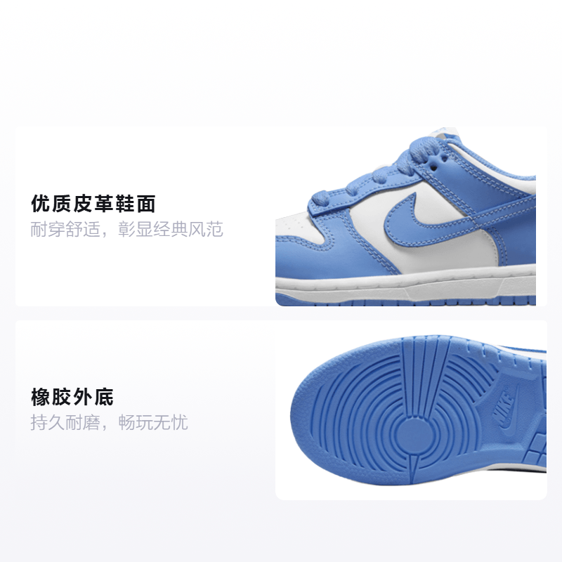 Nike Dunk Low Retro "University Blue" — фото 1