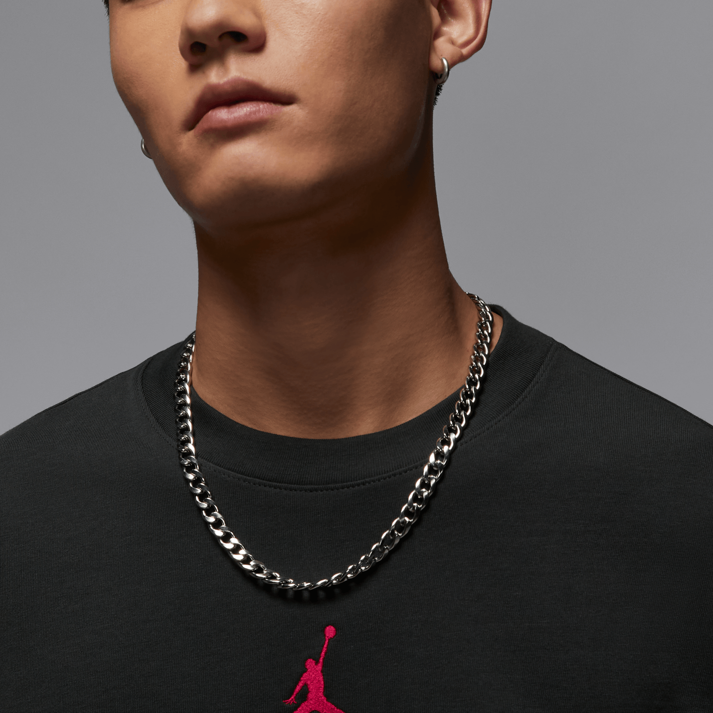 Jordan OVERSIZED Crewneck T-Shirt Grey Black — фото 5