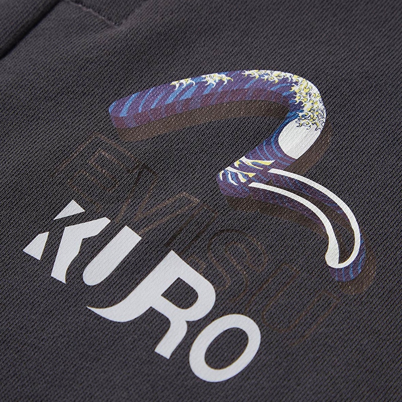 Evisu Ukiyo-e Seagull Logo Shorts Dark Grey — фото 4