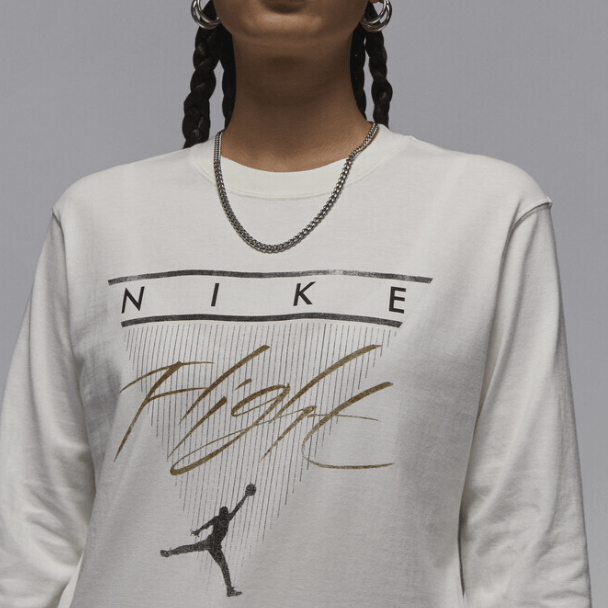 Jordan Long Sleeve Tee White — фото 3