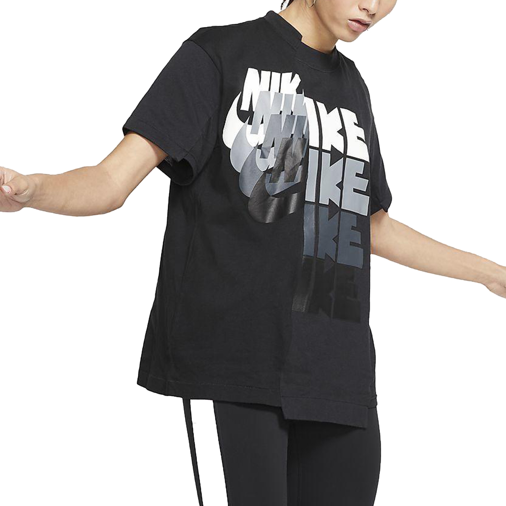 Nike x Sacai Short Sleeve T-Shirt Black — фото 2