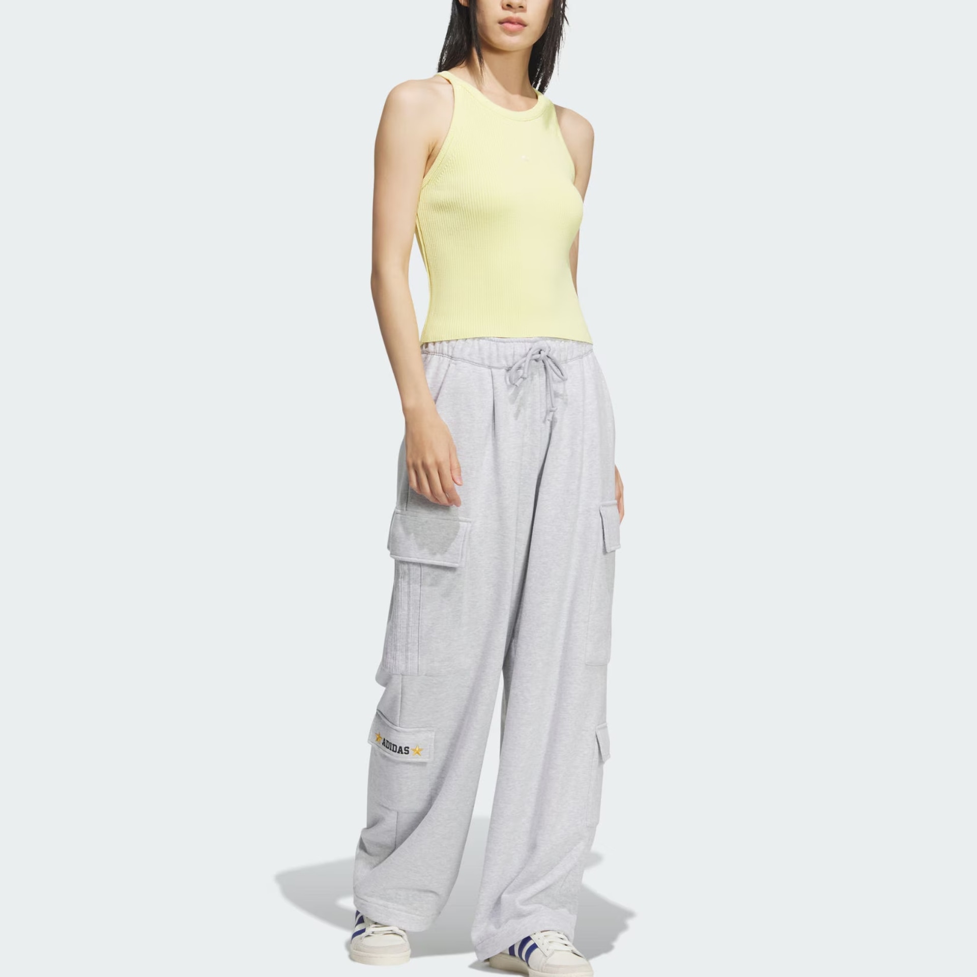adidas originals Top SS25 PREMIUM FULLY FASHIONED TANK logo — фото 3