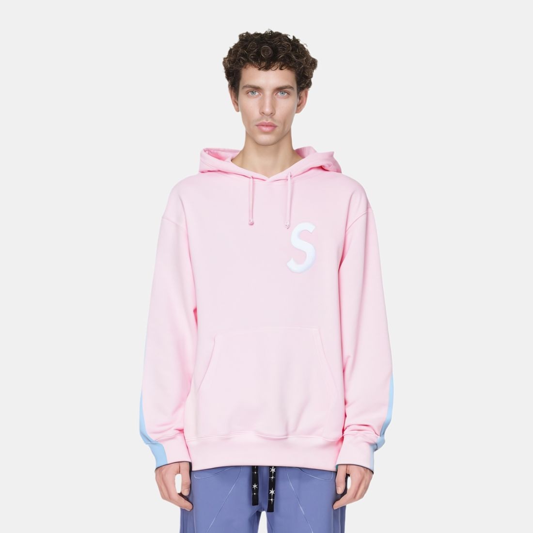 Supreme S Logo Split Hooded Sweatshirt — фото 2