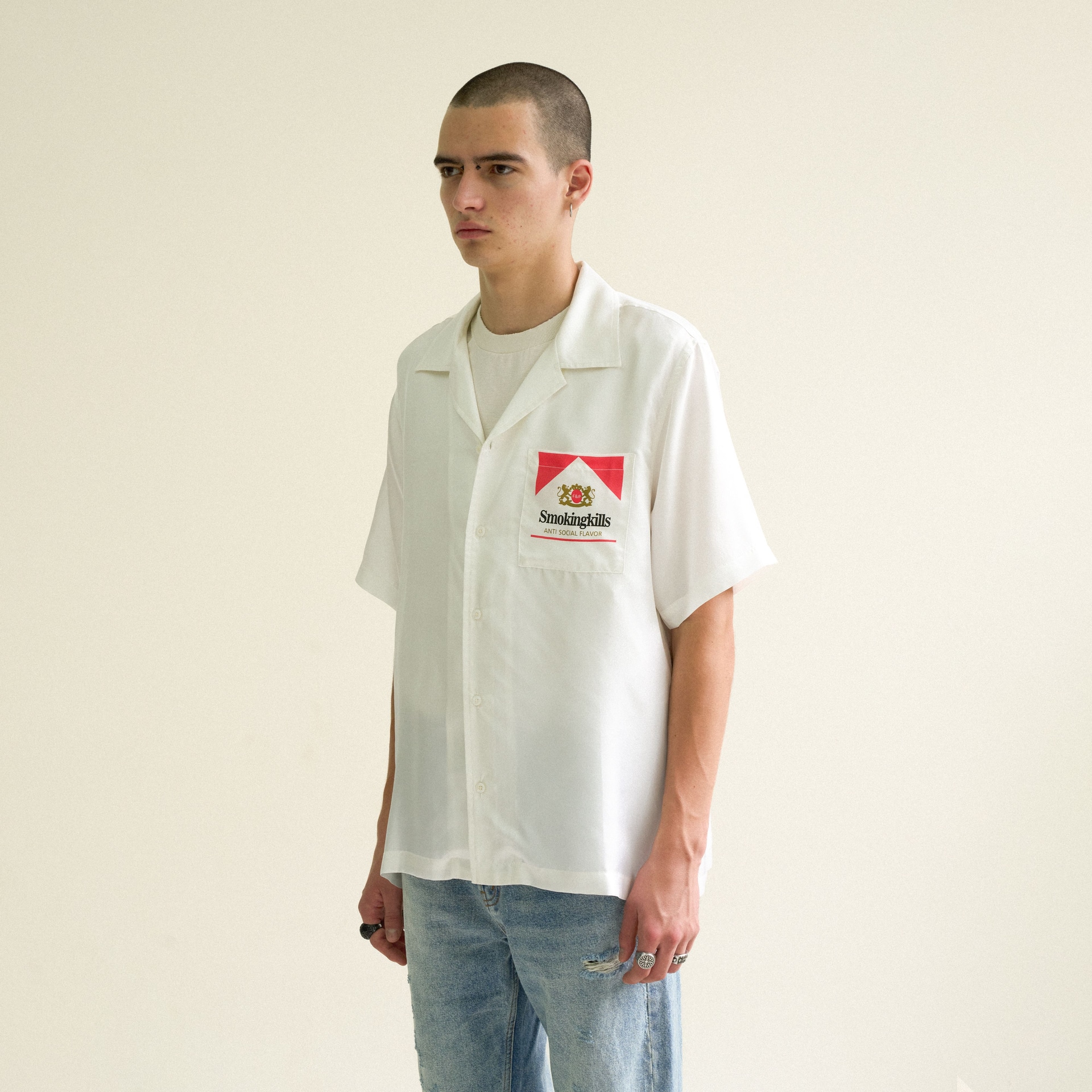 False Perception Graffiti Shirt White — фото 3