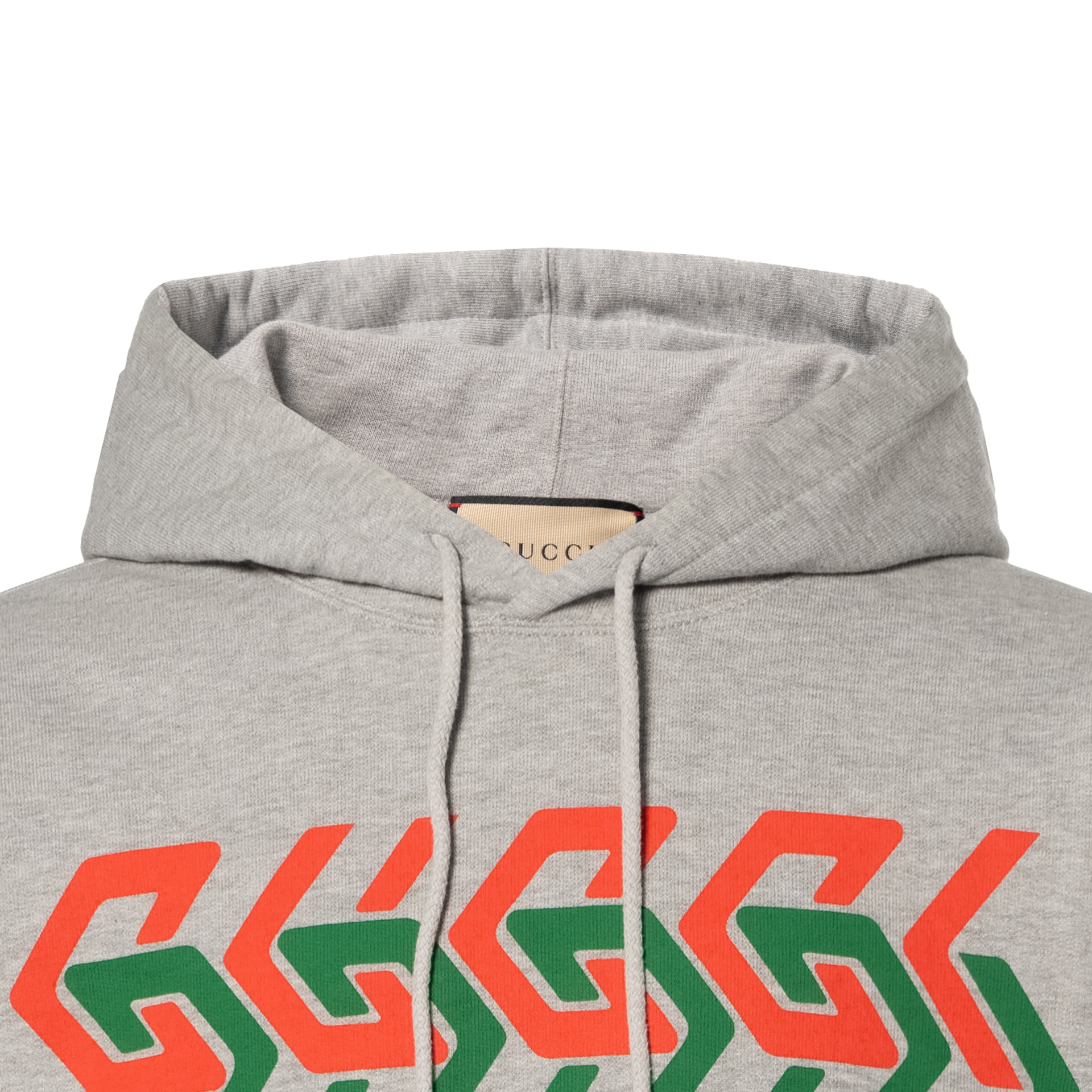 Gucci FW22 Chain Print Hoodie Gray — фото 3