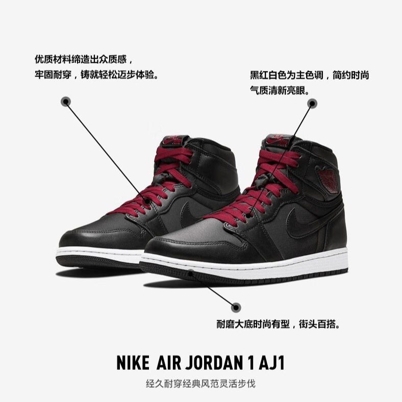 Jordan Air Jordan 1 Retro High OG Black Satin GS — фото 3