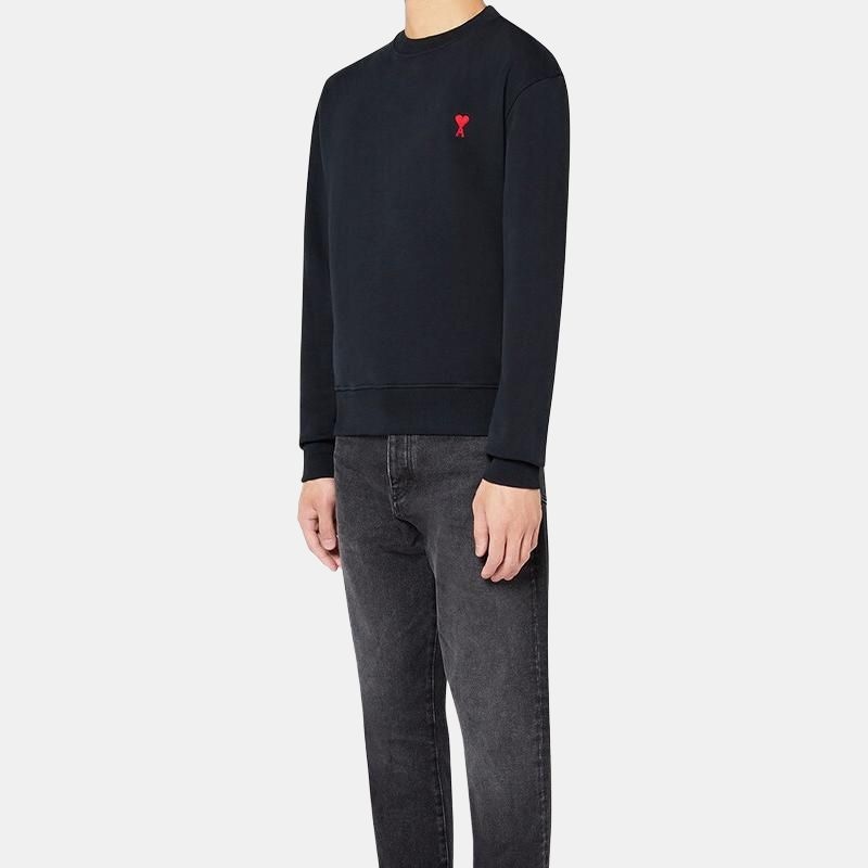 Amiparis SS21 Logo Crewneck Sweatshirt Black — фото 2