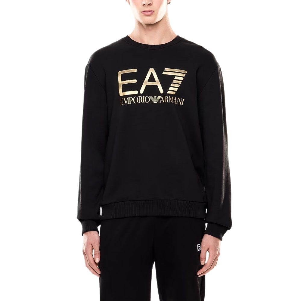 Emporio Armani EA7 Oversized Logo Crewneck Sweatshirt — фото 2