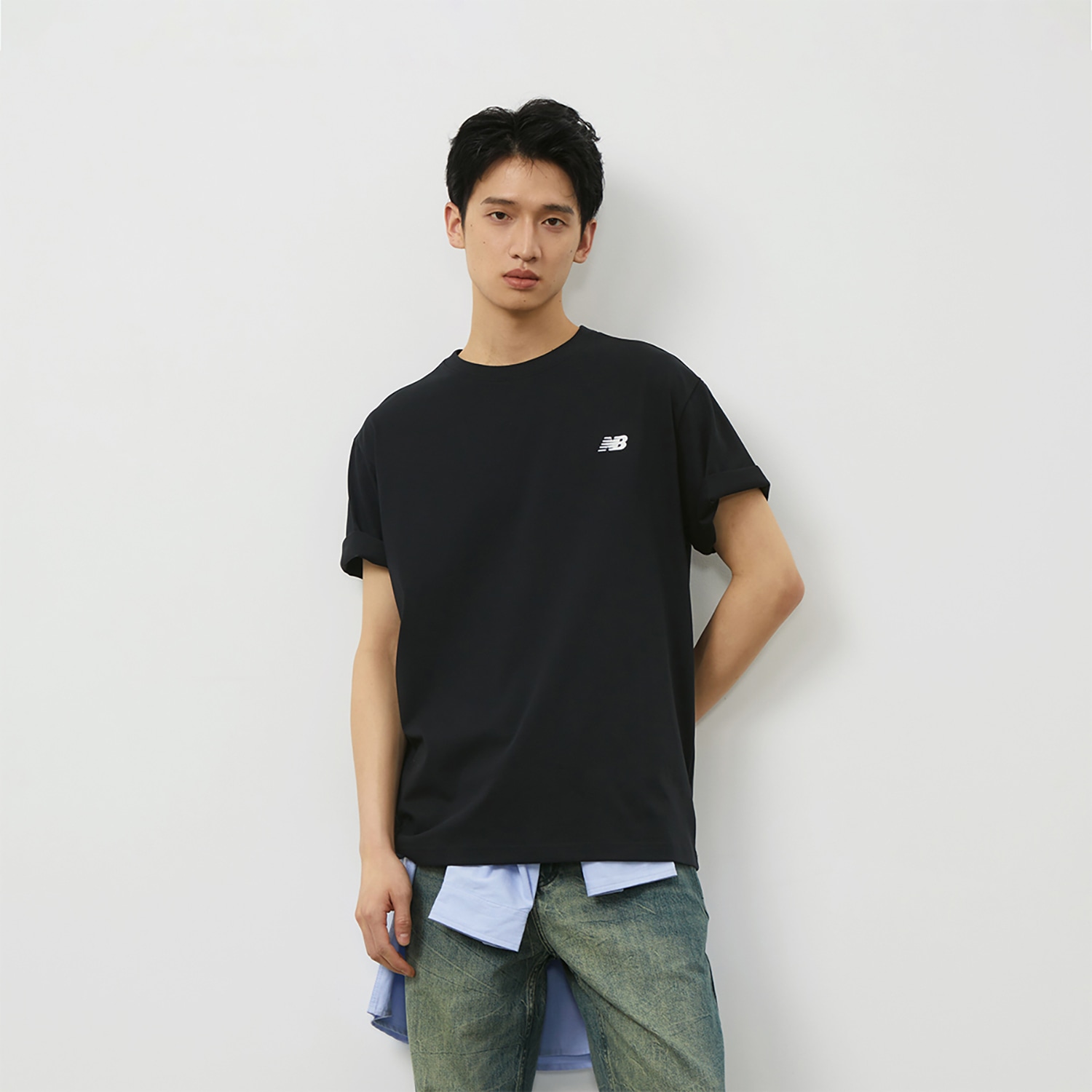 New Balance Logo Tee Black — фото 4