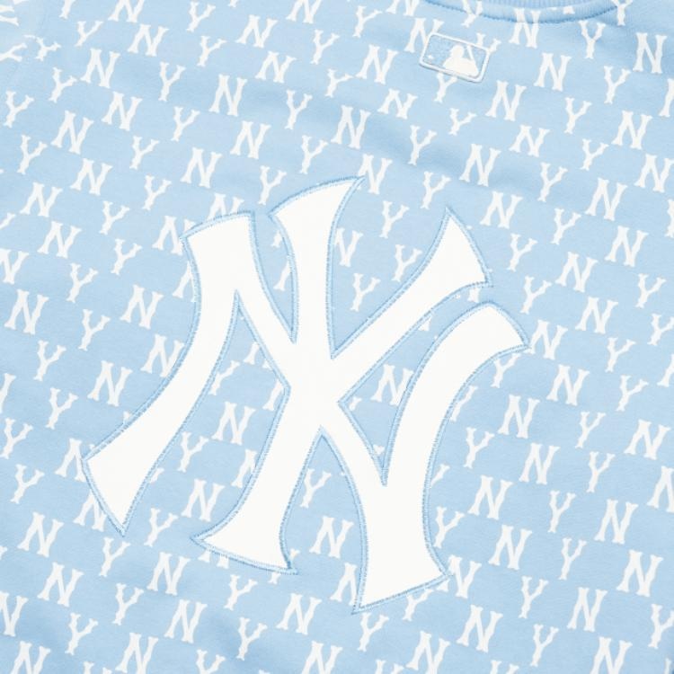 MLB Yankees Logo Crewneck Sweatshirt Light Blue — фото 4