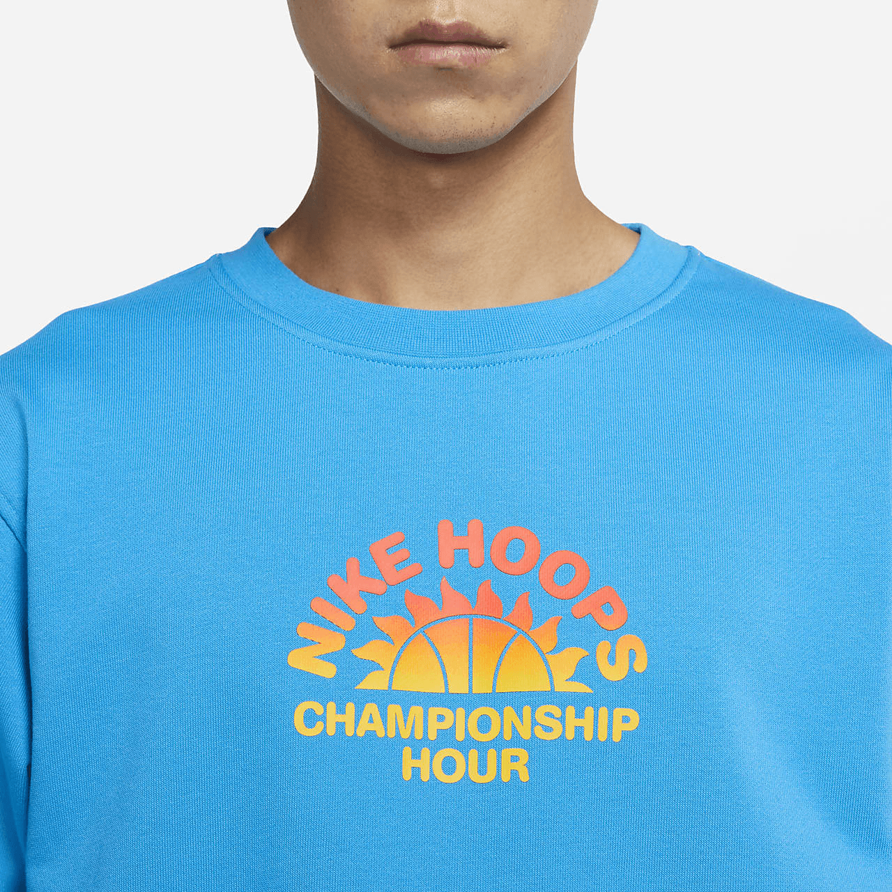 Nike Standard Issue Crewneck Sweatshirt Blue — фото 3