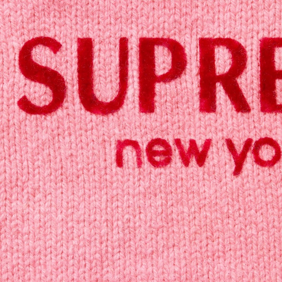 Supreme Flocked Logo Sweater — фото 1
