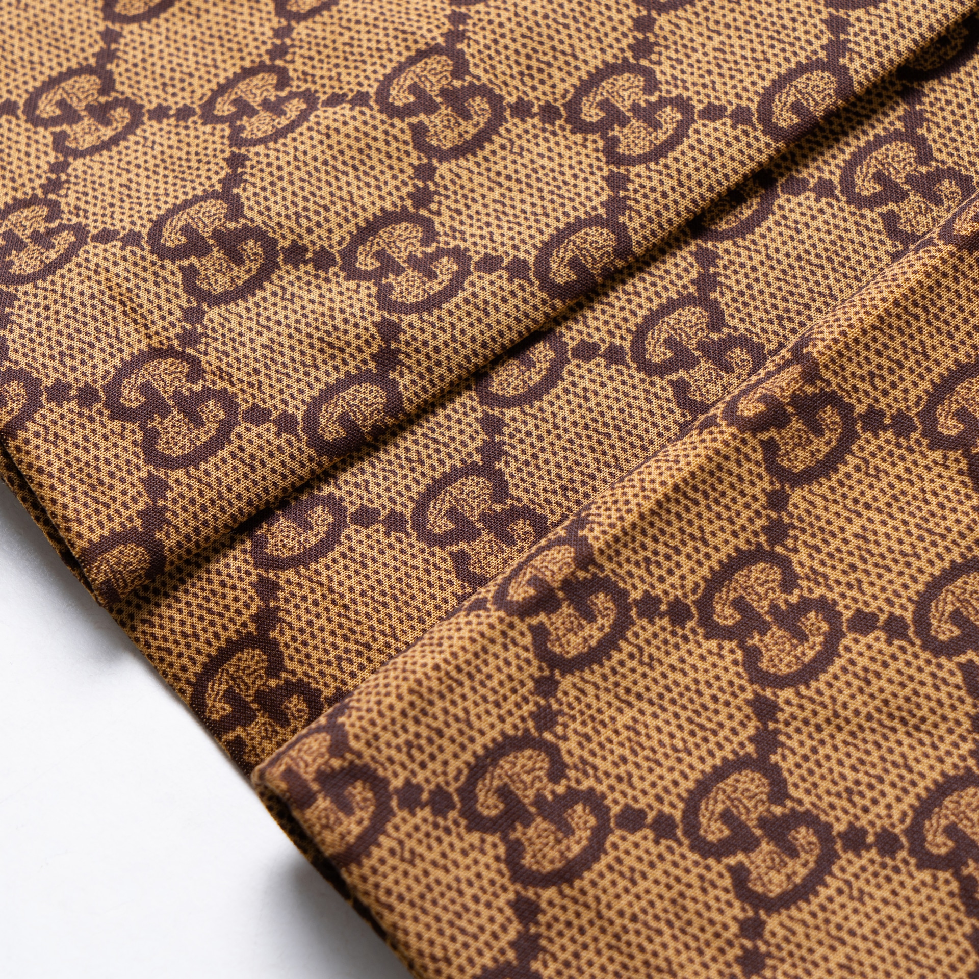 Gucci SS22 Embroidered Logo Dress Brown — фото 7