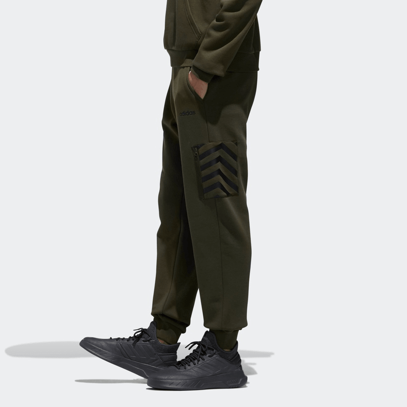 Adidas neo Casual Sweatpants Military Green — фото 2