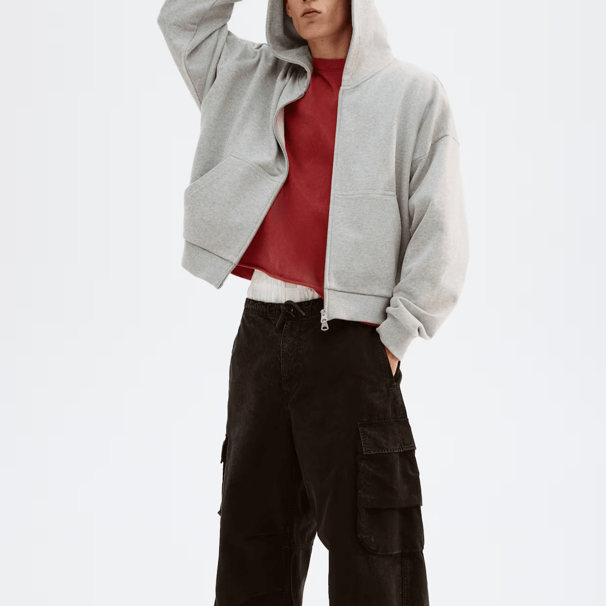 H&M Hoodie Zipper Long Sleeve — фото 1