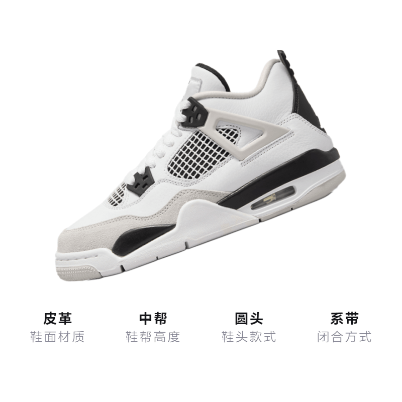 Jordan Air Jordan 4 Retro "Military Black" GS — фото 2