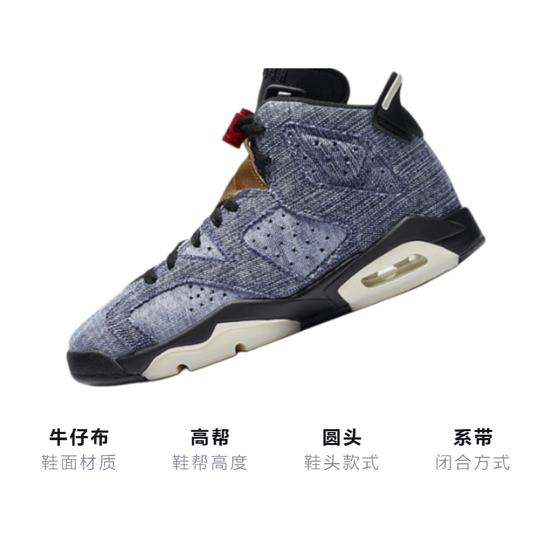 Jordan Air Jordan 6 Washed Denim GS — фото 2