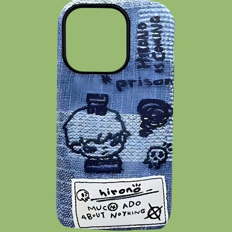 Pop Mart Hirono Ono Thinking Phone Case Denim — фото 2