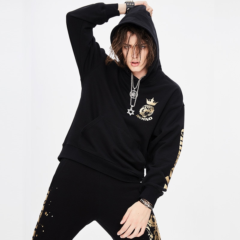 Tch Tiger Head Gold Hoodie — фото 2