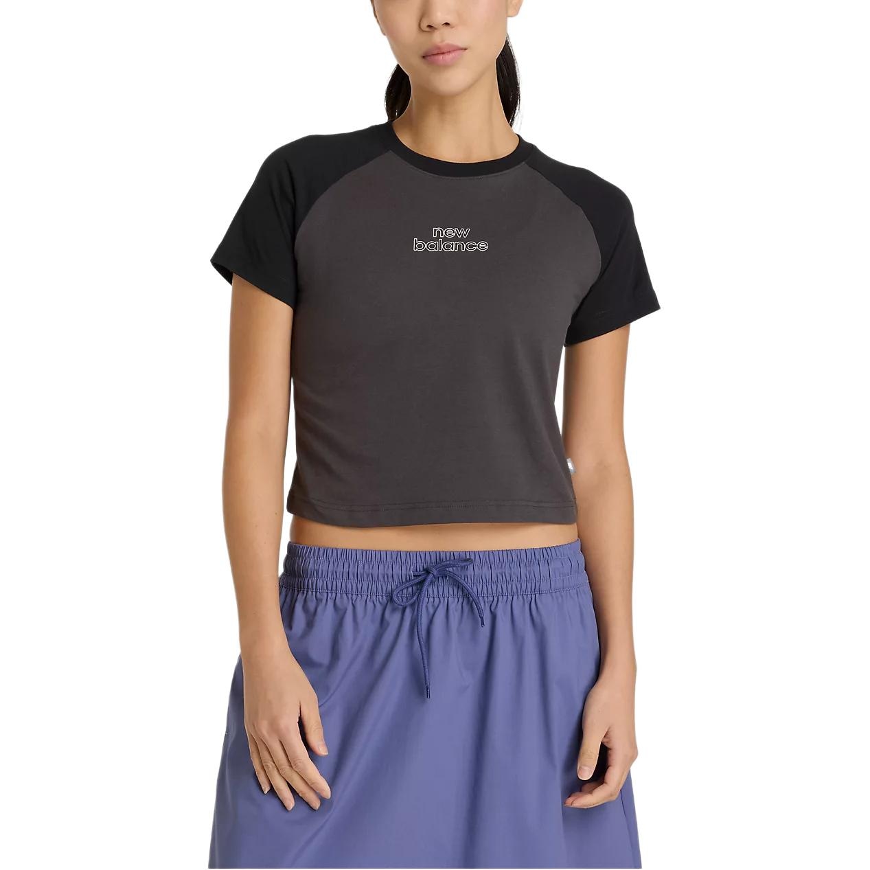 New Balance Raglan Sleeve T-Shirt Black — фото 2