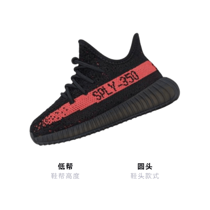adidas originals Yeezy Boost 350 V2 "Core Black Red" — фото 1