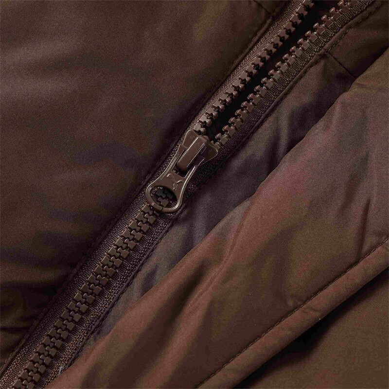 Puma Classics Relaxed Down Jacket Coffee Brown — фото 6