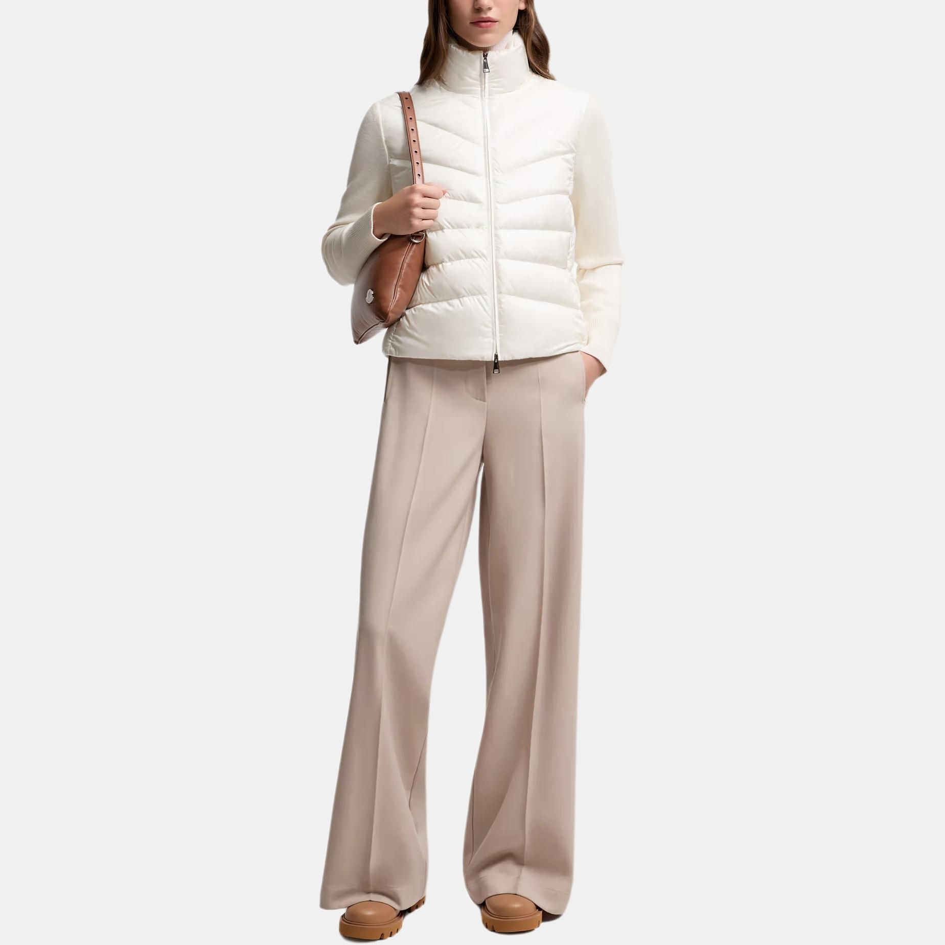Moncler Padded Wool Cardigan Logo — фото 2