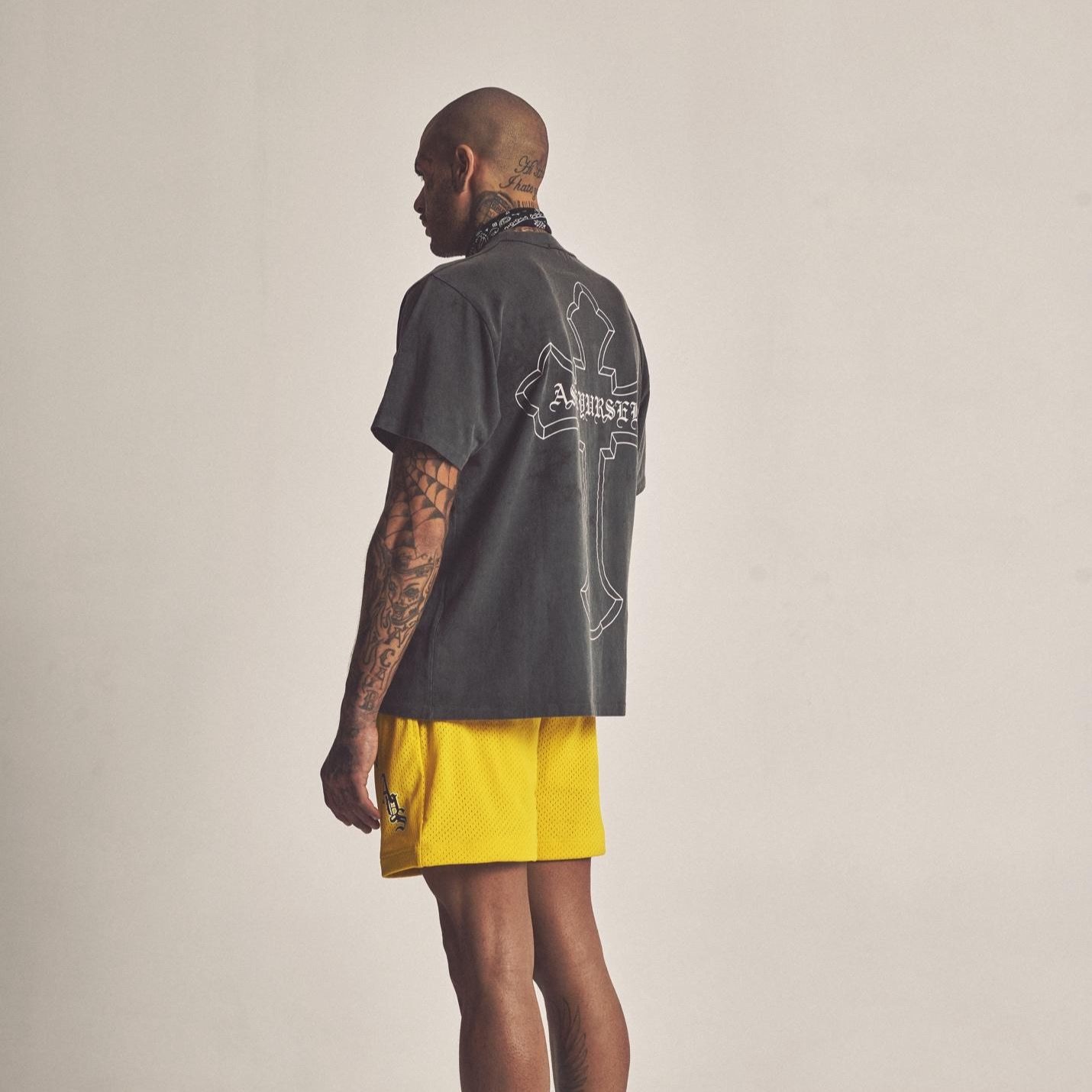 Askyurself Lakers Mesh Shorts Yellow — фото 4