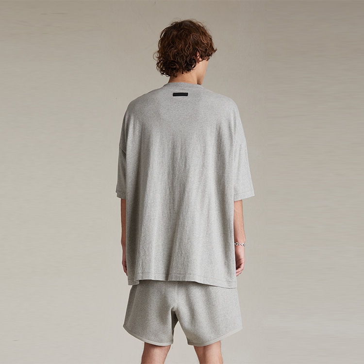 Fear Of God Essentials SS24 Crewneck T-Shirt Dark Heather Oatmeal — фото 2