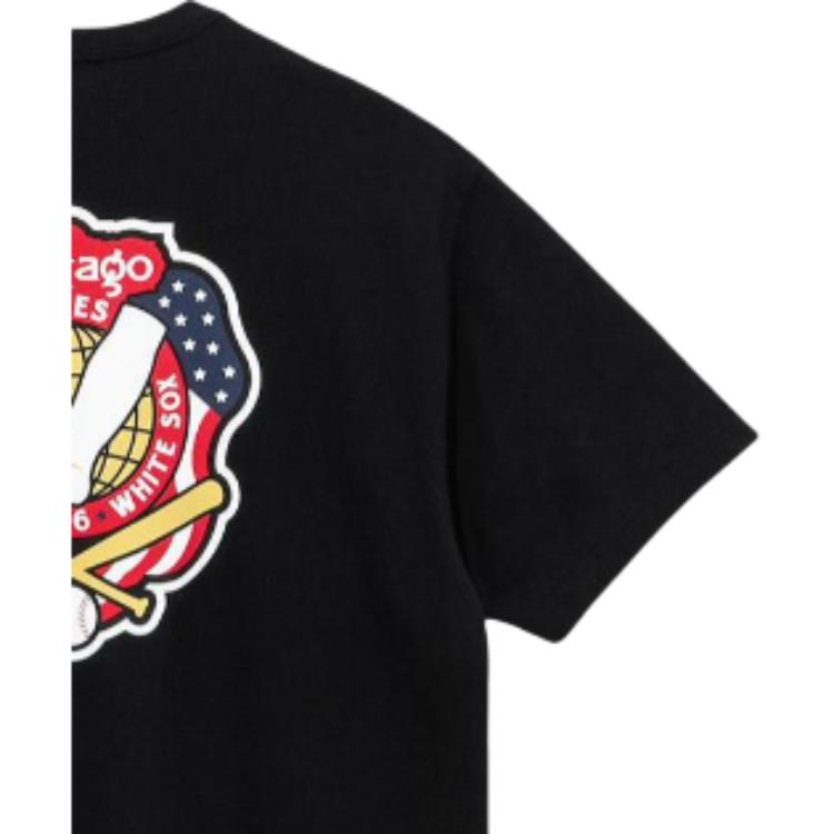 New Era MLB Cooperstown Chicago White Sox Black Tee — фото 8