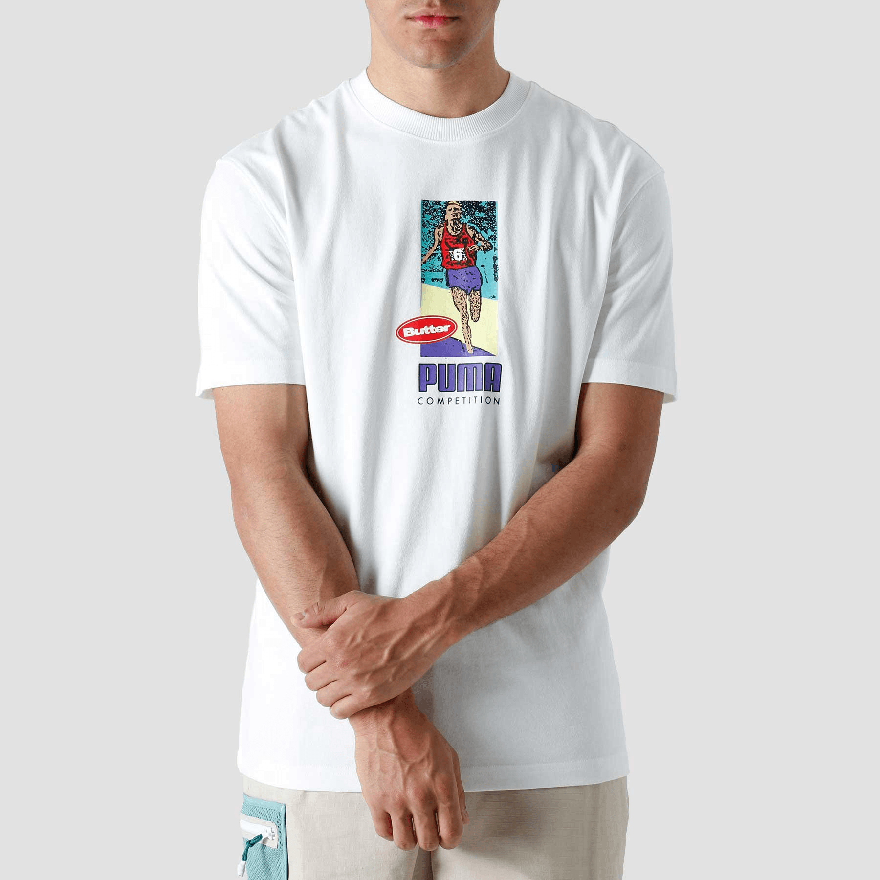Puma x BUTTER GOODS Logo T-Shirt White — фото 3