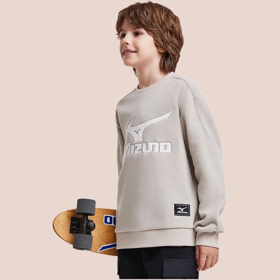 Mizuno Logo Crewneck Sweatshirt Kids — фото 6
