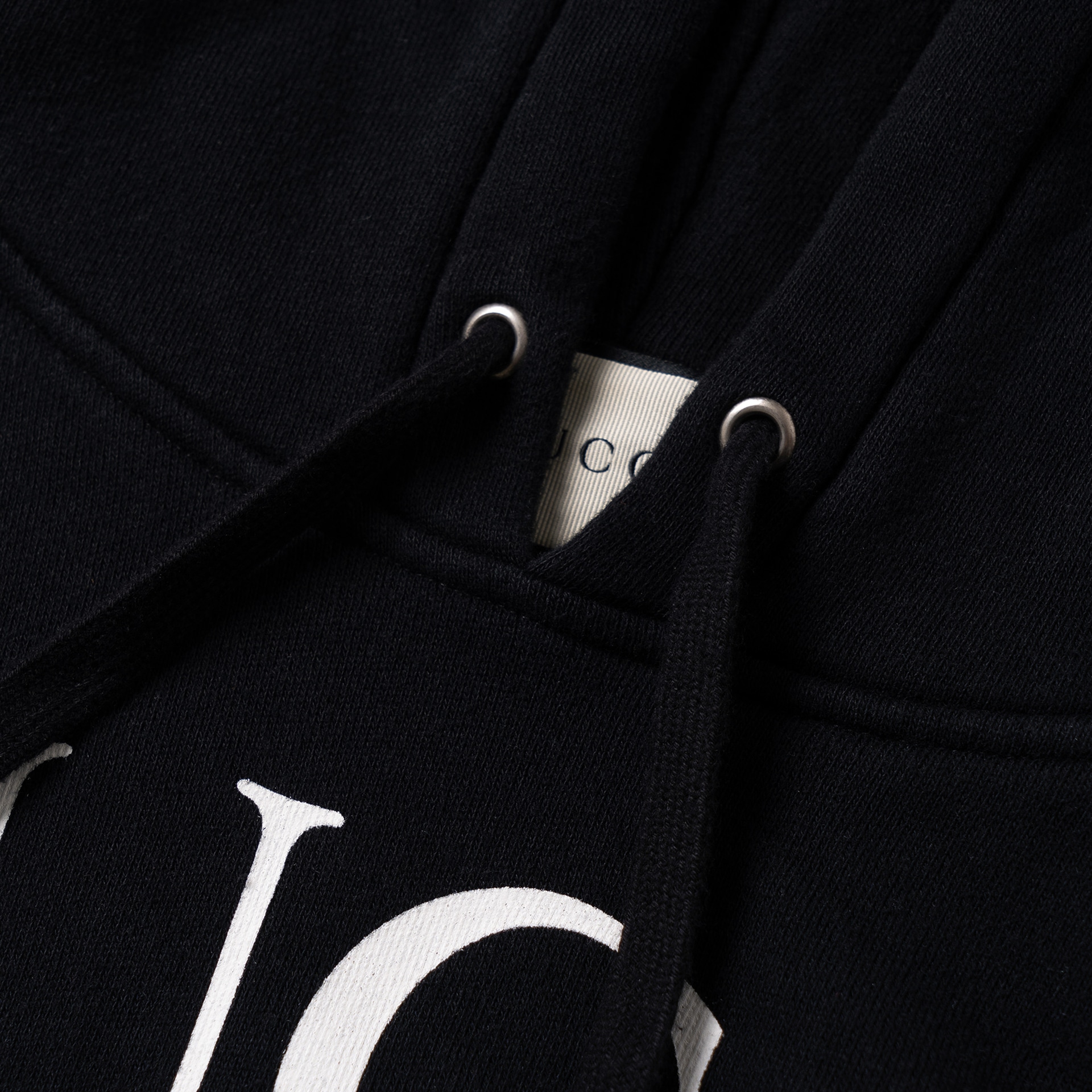Gucci Logo Hoodie Black — фото 6