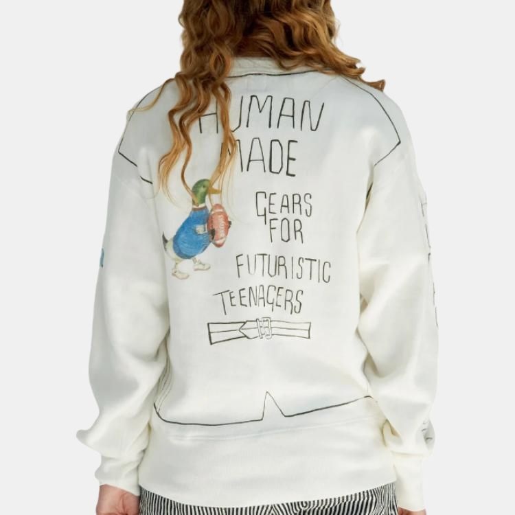 Human Made FW23 Crewneck Sweatshirt White — фото 3