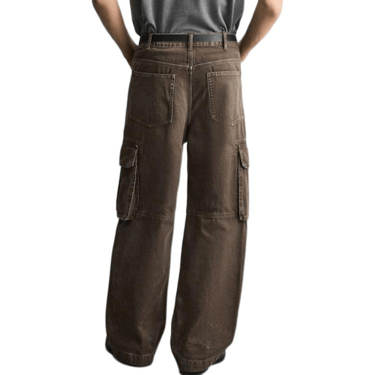 Zara Straight Cargo Jeans — фото 2