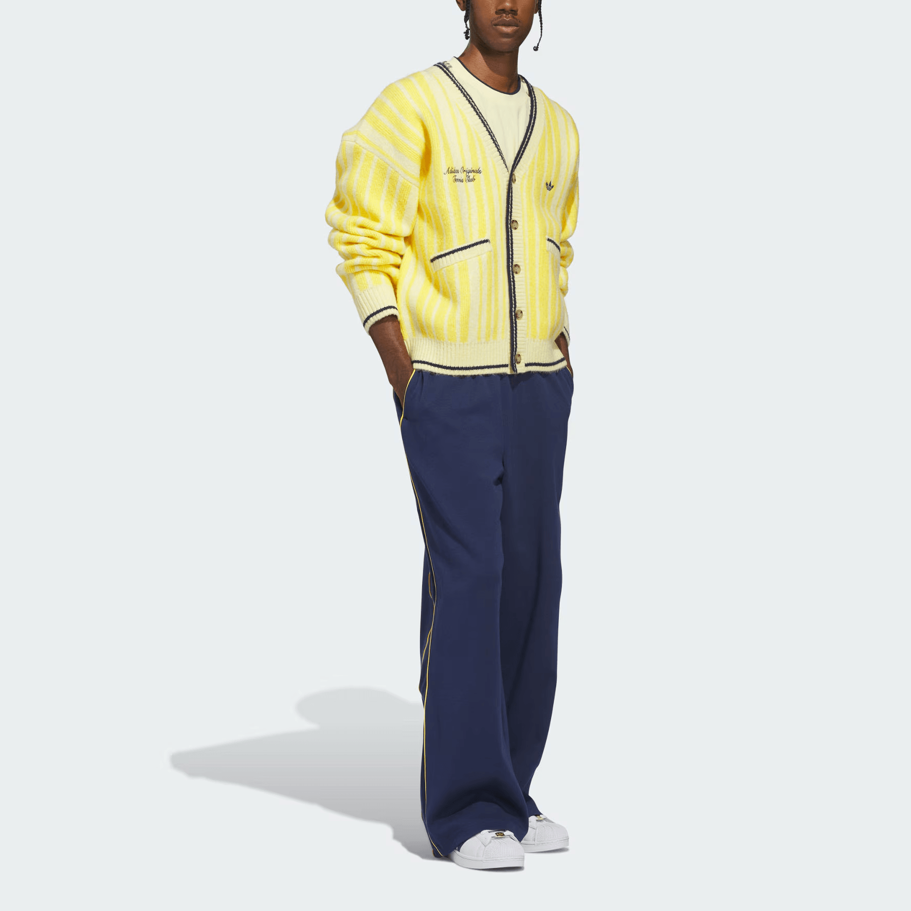 adidas originals CHEVIOT KNIT CARDIGAN — фото 5