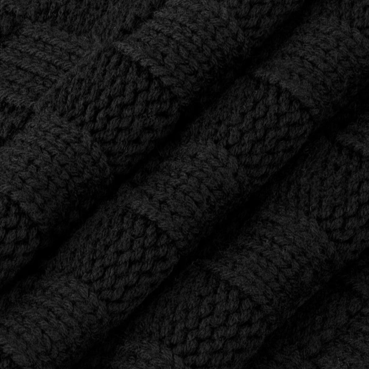 Louis Vuitton Logo Embroidered Wool Scarf Black — фото 2